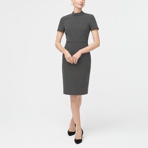 J. Crew factory mock neck jacquard dress